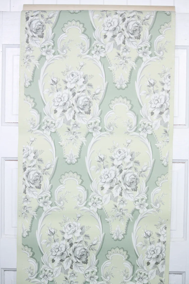 1950s Floral Vintage Wallpaper