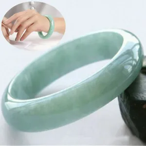 52-65mm Certified Natural Jadeite Emerald Jade Carved Bracelet Bangle A1940 with Gift Box