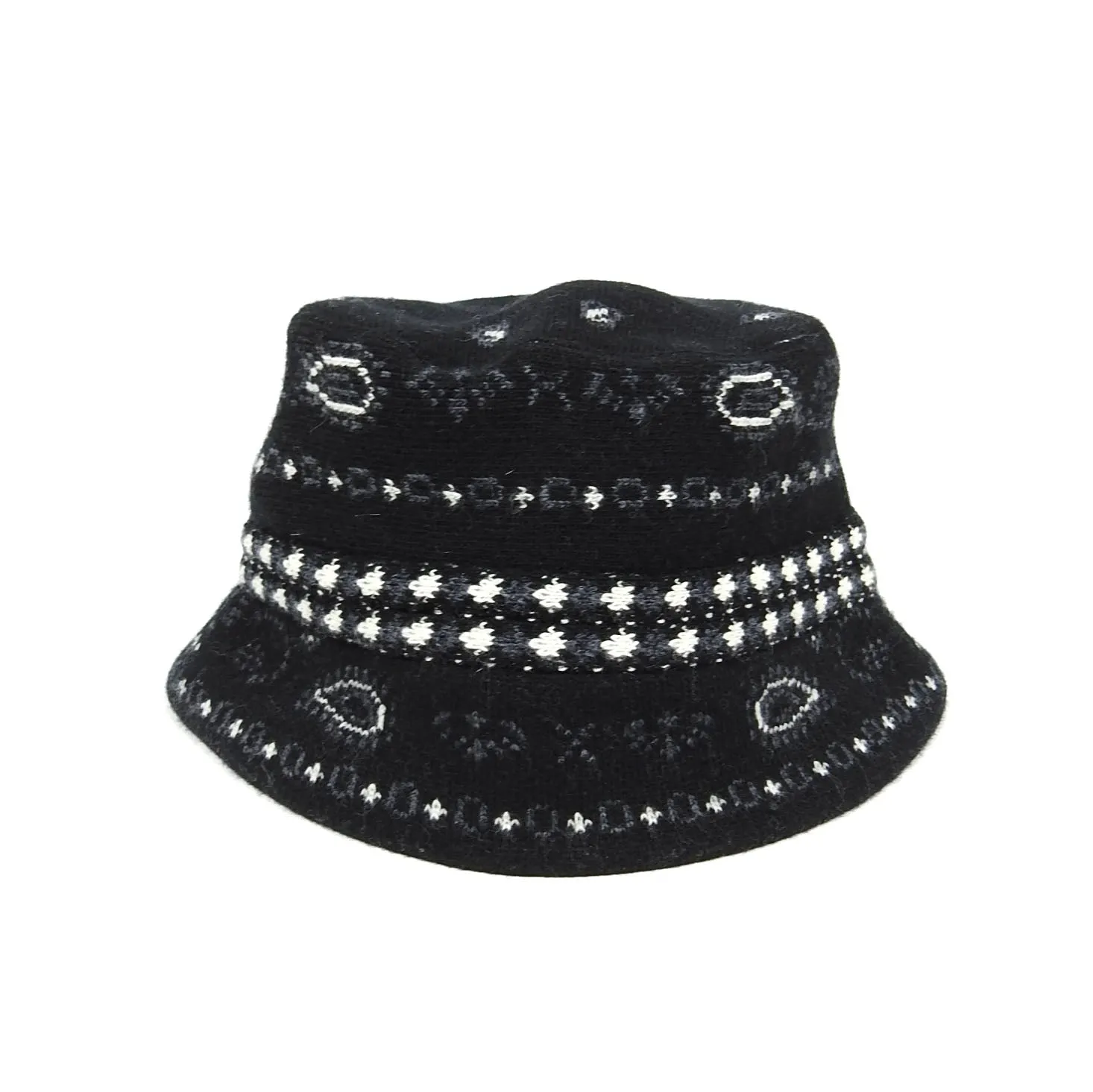 Alanui Black Wool/Cashmere Bucket Hat O/S