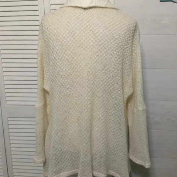 Alberto Makali draped wool blend cardigan large