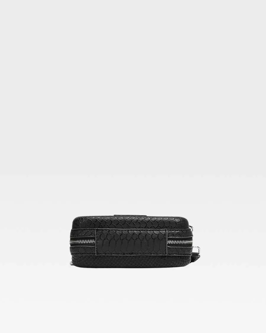 Apollo 1 Crossbody Messenger Bag in Black
