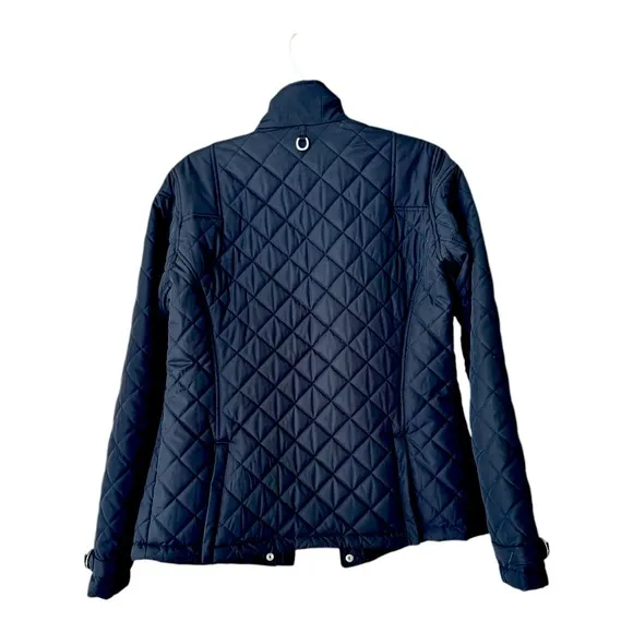 Ariat Equestrian Black Quilted Puffer Full Zip Riding Jacket, Women’s Large