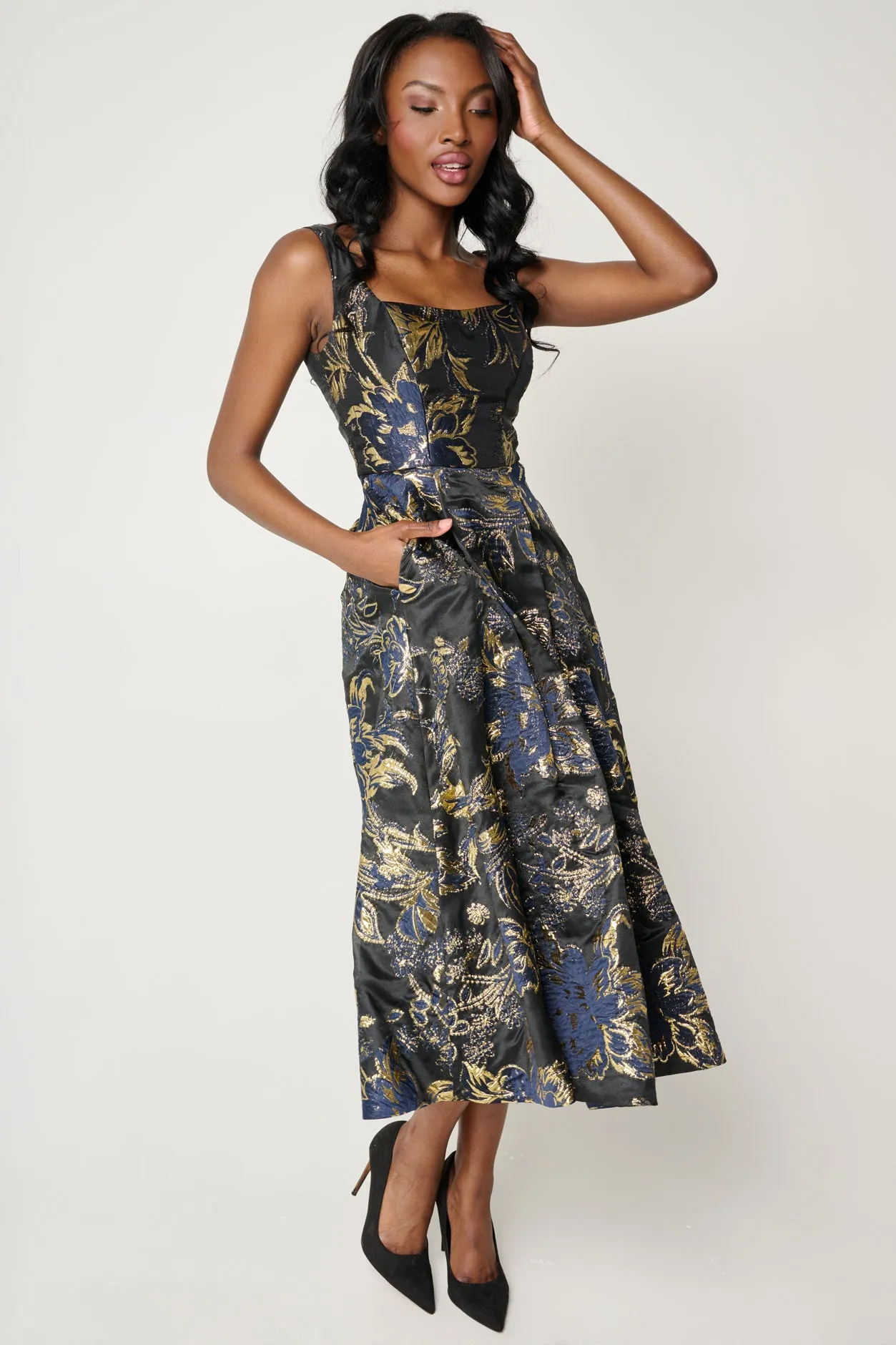 Aspen A-Line Dress by Bariano - RENTAL