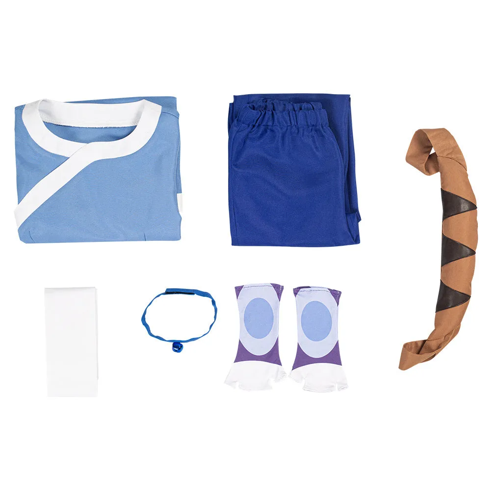 Avatar: The Last Airbender Halloween Carnival Suit Katara Cosplay Costume for Kids Children