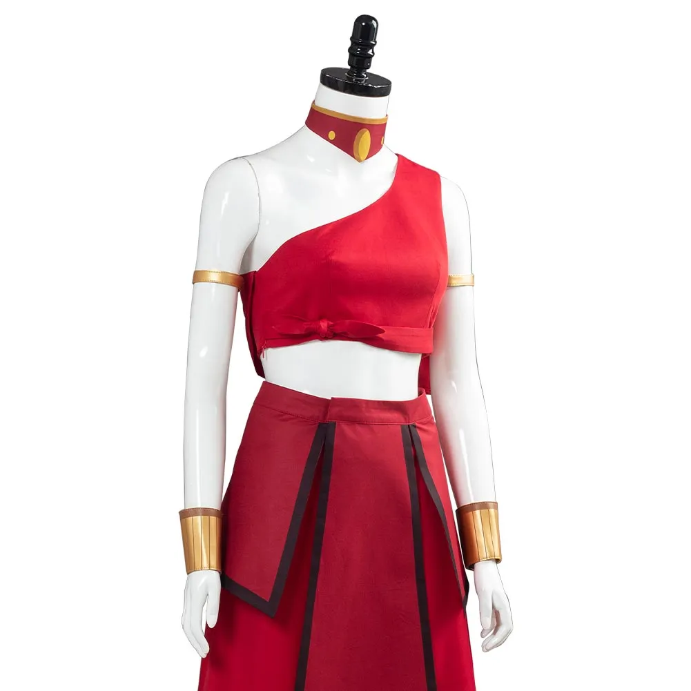 Avatar: the last Airbender Women Dress Outfit Katara Cosplay Costume  Halloween Carnival Costume