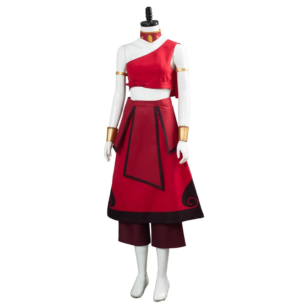 Avatar: the last Airbender Women Dress Outfit Katara Cosplay Costume  Halloween Carnival Costume