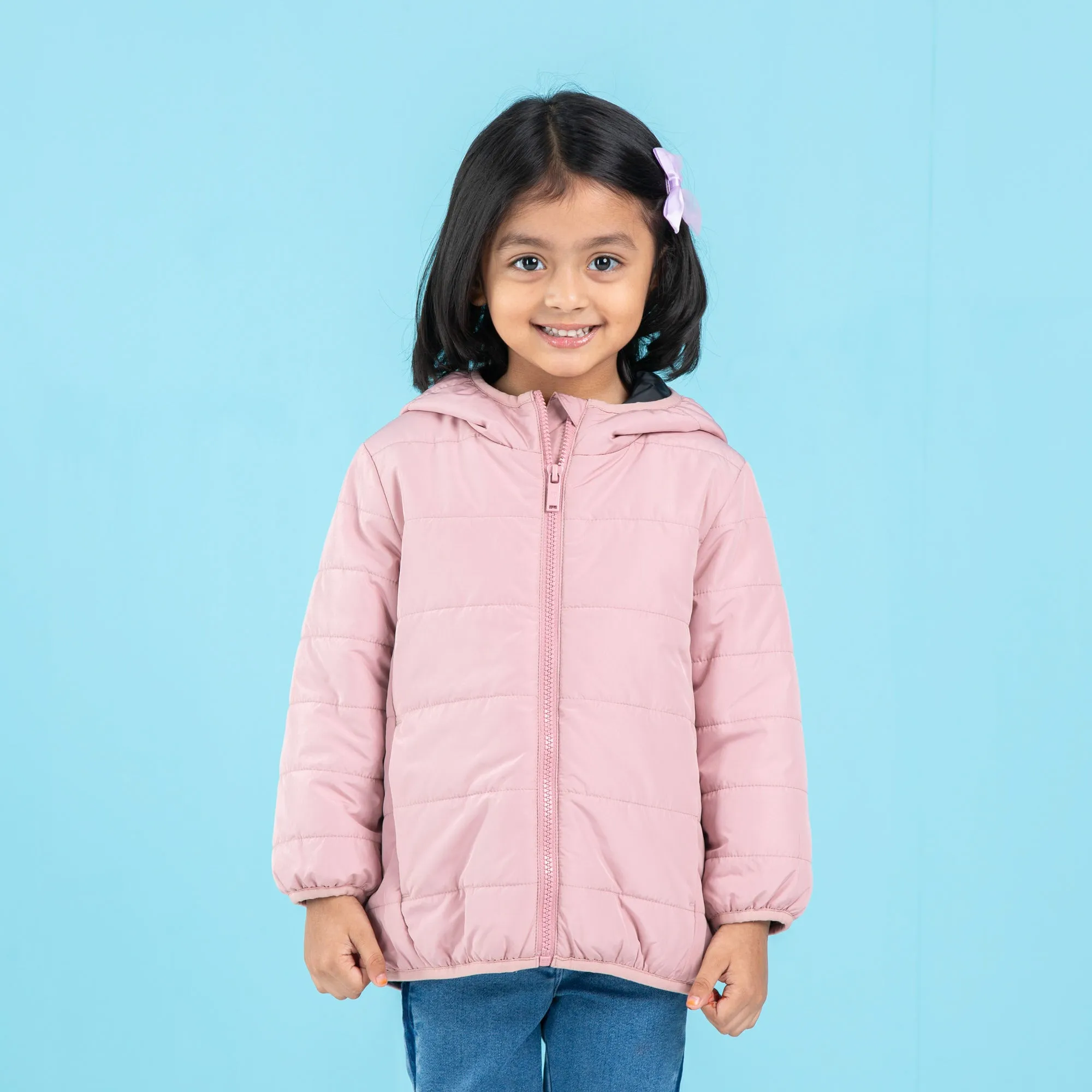 Baby Girls Quilting Jacket- Light Pink
