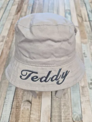 Baby Unisex Personalised Silver Bucket Hat