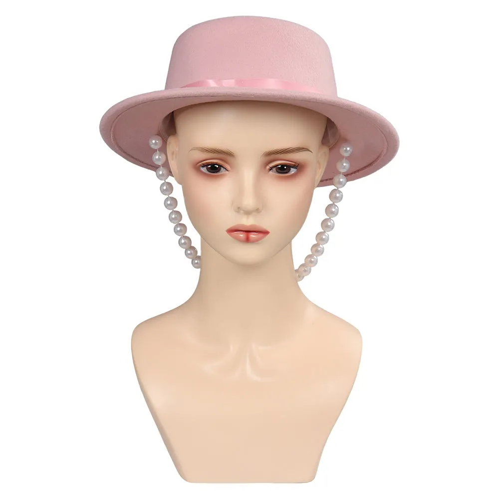 Barbie 2023 Cosplay Pink Hat Cap Halloween Carnival Costume Accessories