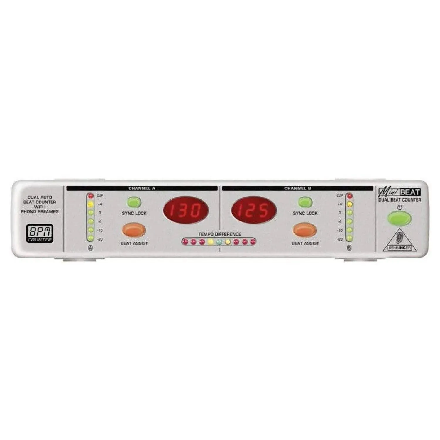 Behringer BEAT800 MiniBEAT Dual Beat Counter with Phono Preamps