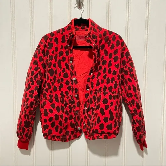 BLANKNYC, Quilted Cheetah-Print Jacket XS 710