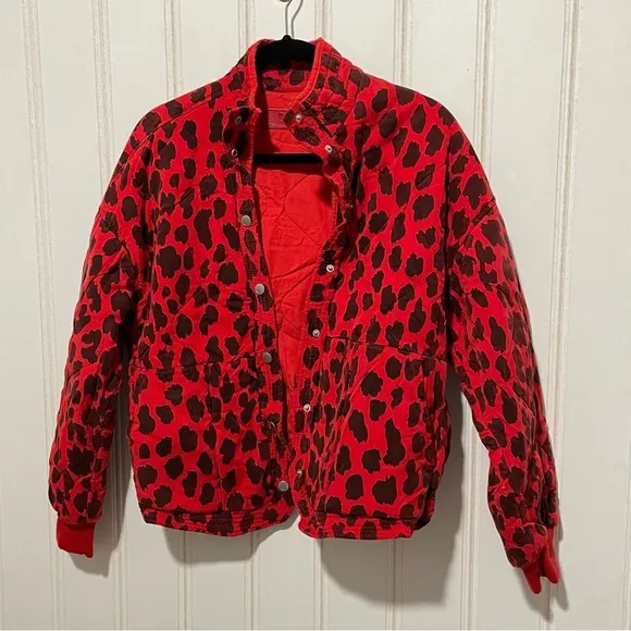BLANKNYC, Quilted Cheetah-Print Jacket XS 710