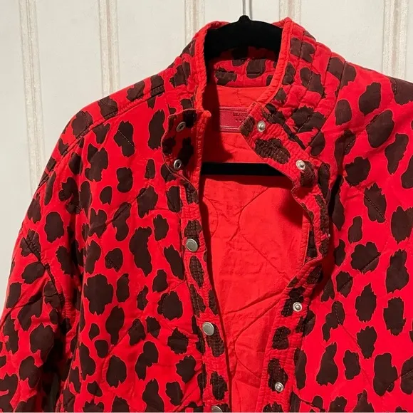 BLANKNYC, Quilted Cheetah-Print Jacket XS 710