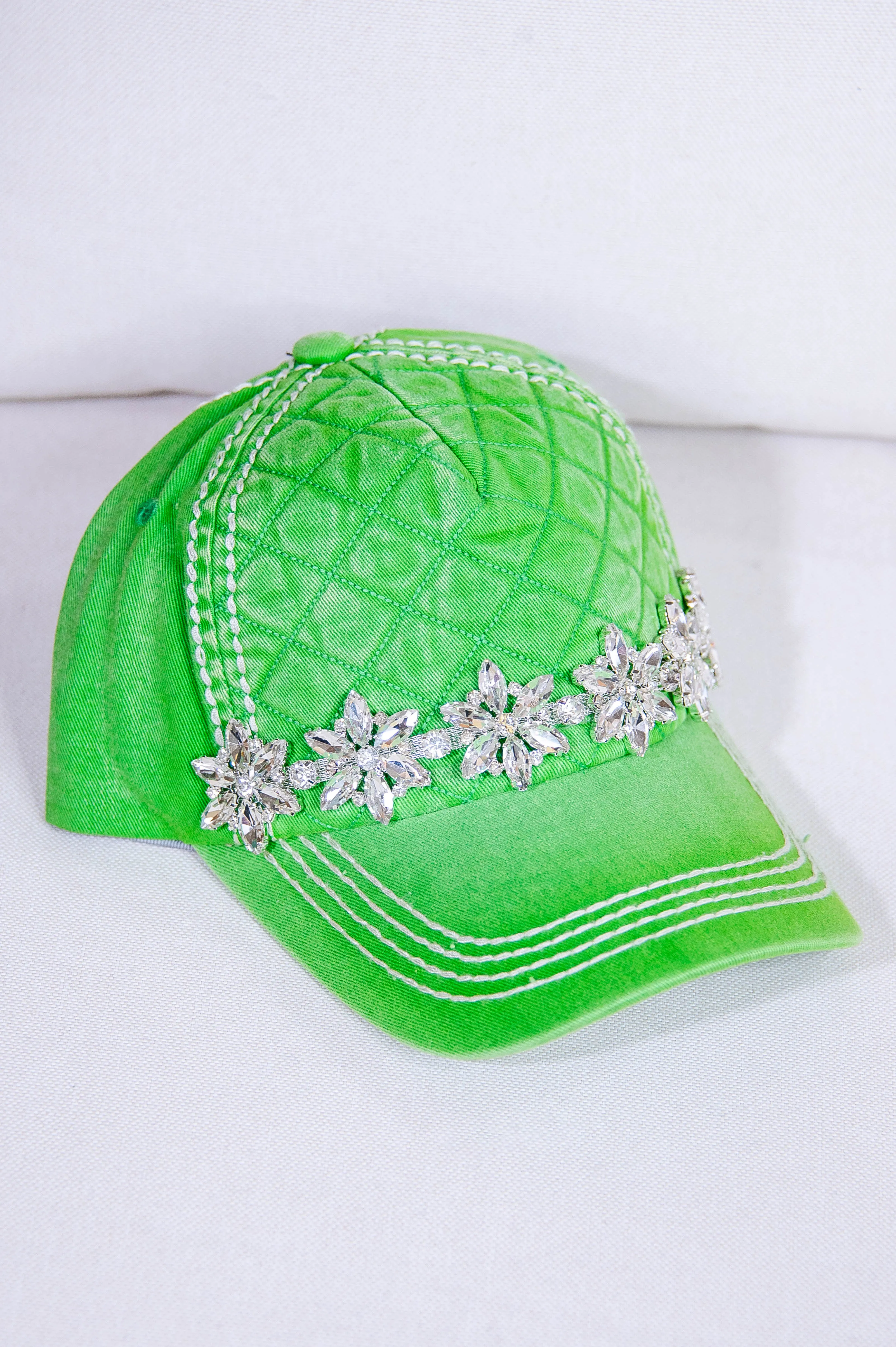 Bling Quilted Baseball Hat - HAT1516