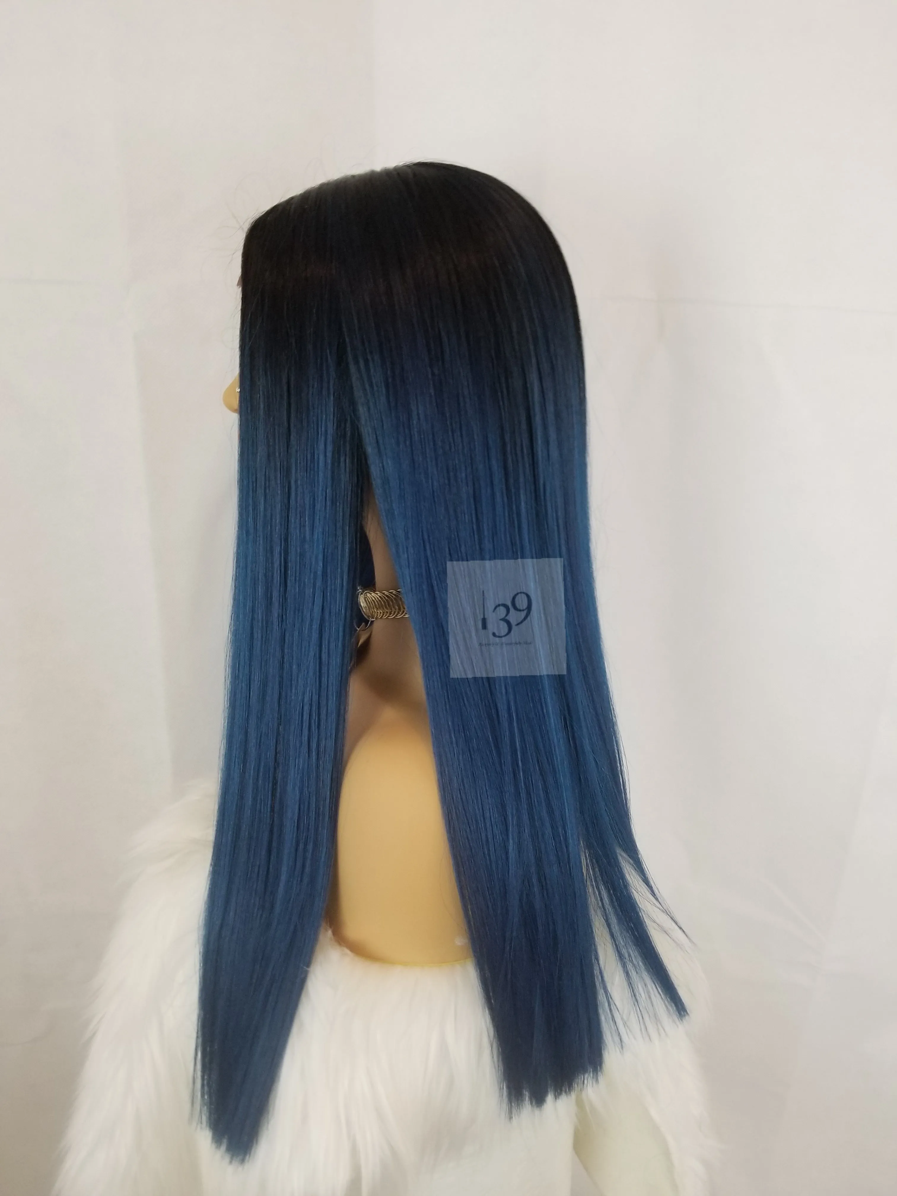 blue ombre lace front wig perfect for all skin tones