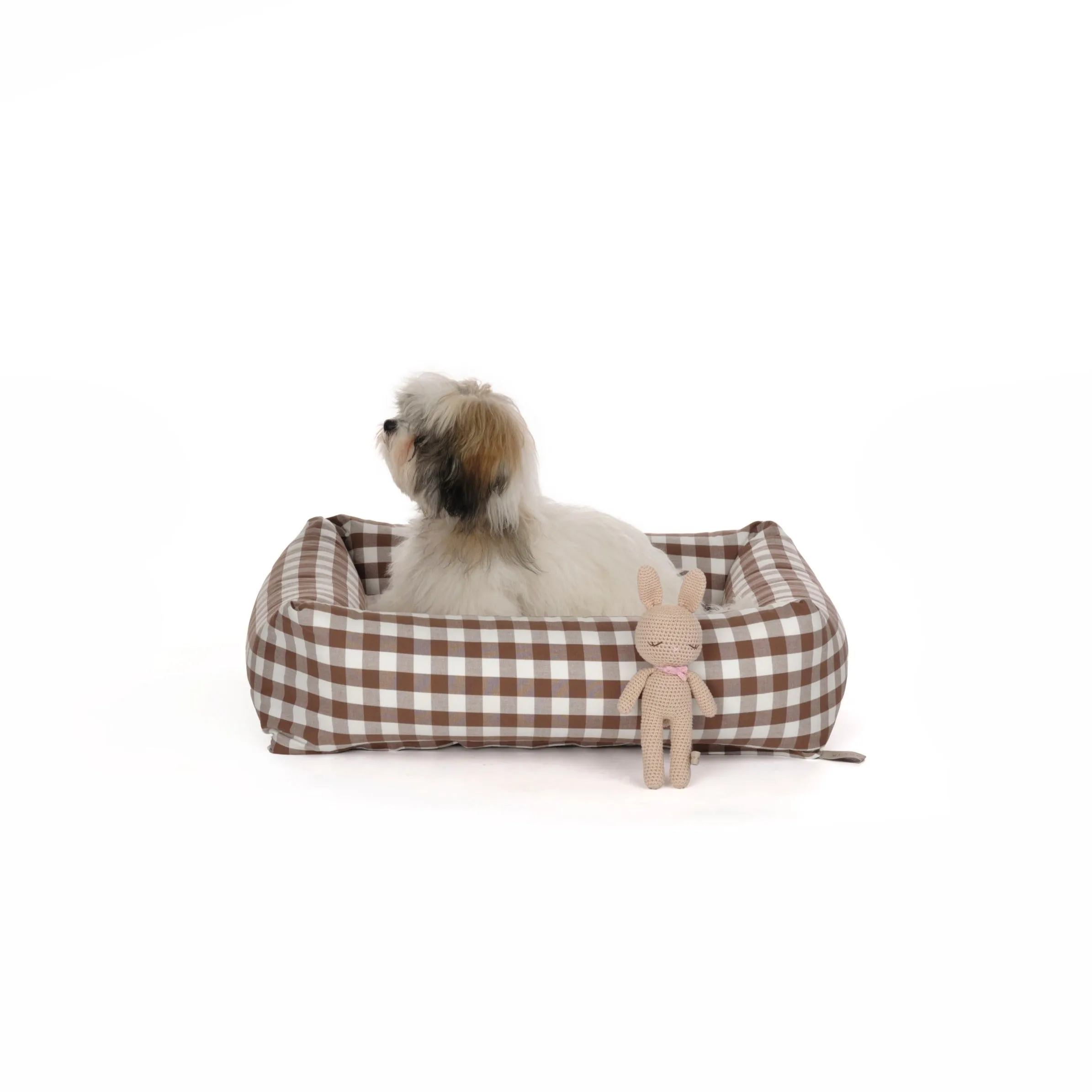 Bolster Dog Bed — Vichy