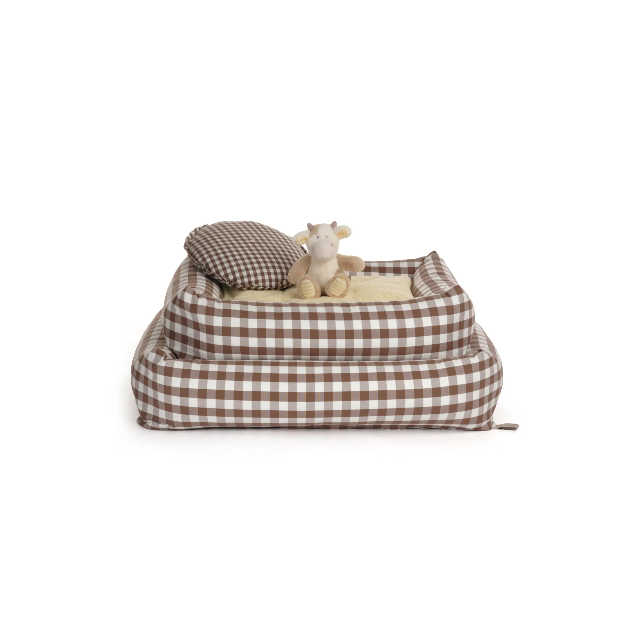 Bolster Dog Bed — Vichy
