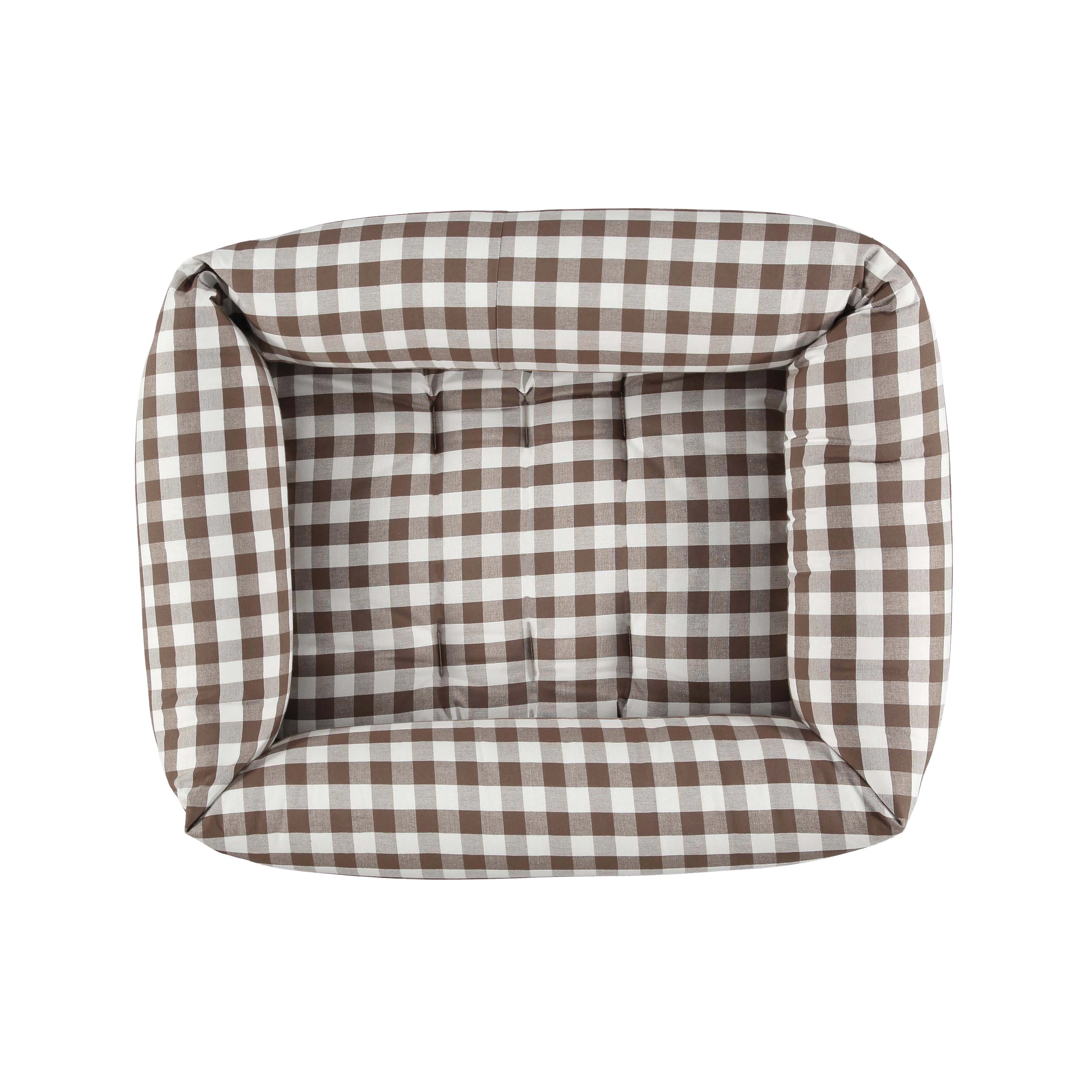 Bolster Dog Bed — Vichy