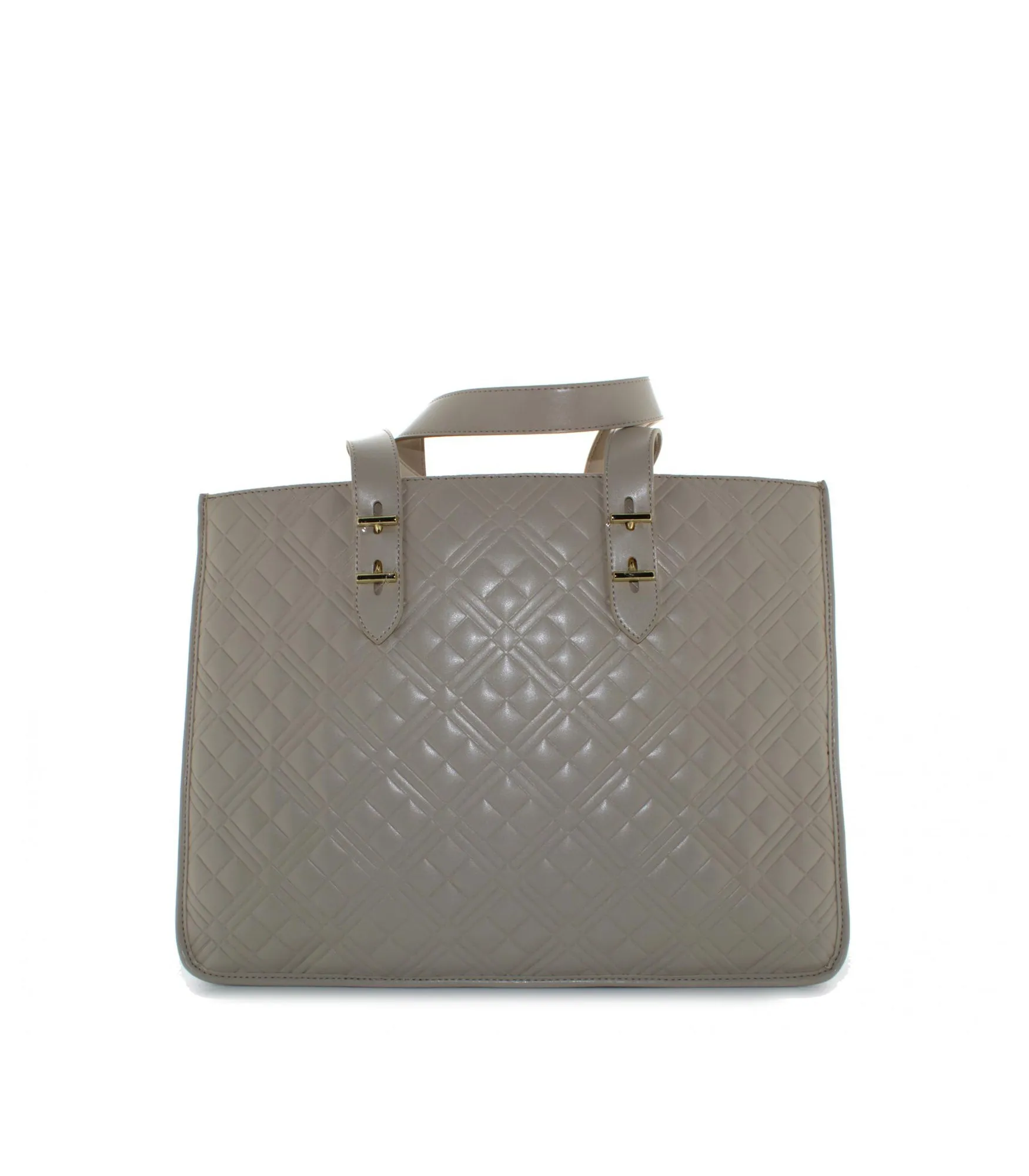 Borsa Quilted Nappa Pu - Avorio