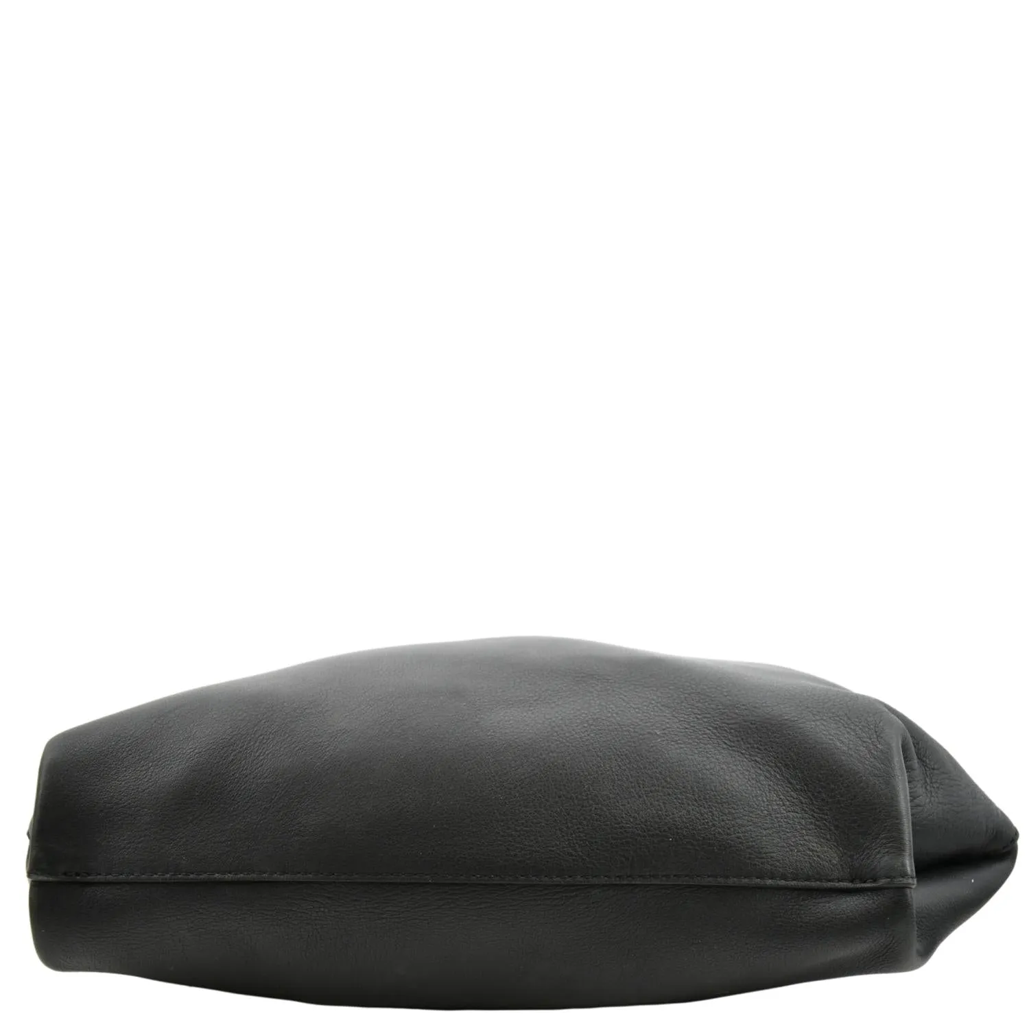 BURBERRY Medium Grommet Smooth Calfskin Hobo Bag Black