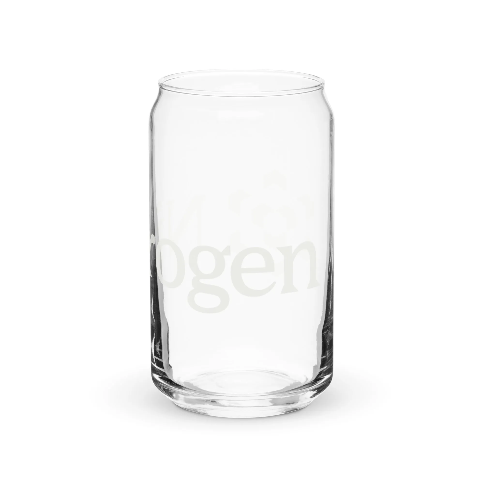 Can-shaped glass