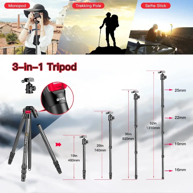 Carbon Fiber Lightweight Tripod