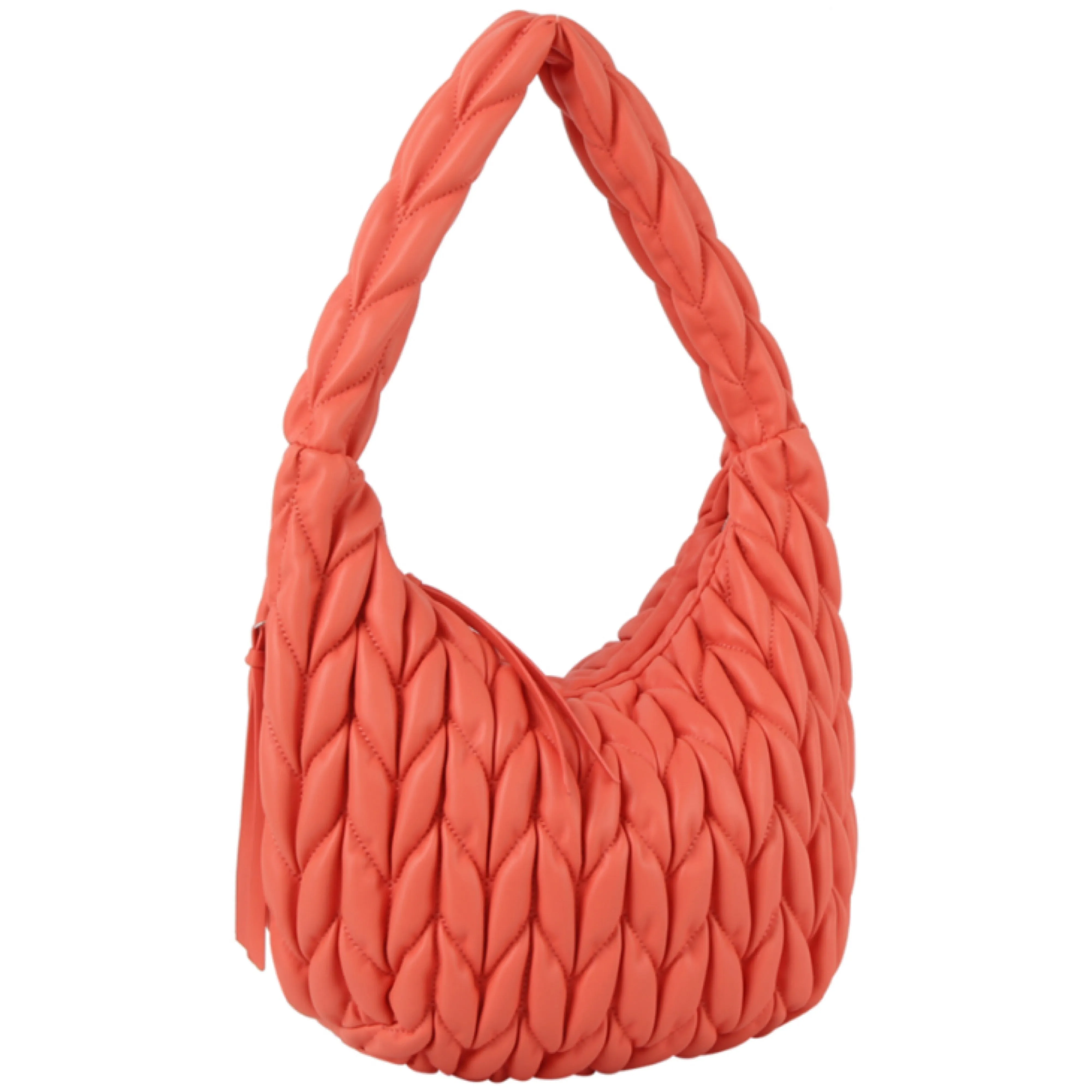 Chevron Puffer Hobo handbag