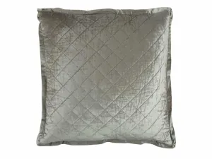 Chloe European Pillow / Ice Silver Velvet 26X26