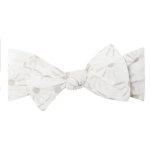 Copper Pearl - Knit Headband Bow - Shine