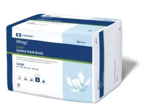 Covidien Adult Incontinent Brief Tab Closure Large Disposable Heavy Absorbency, CS/72