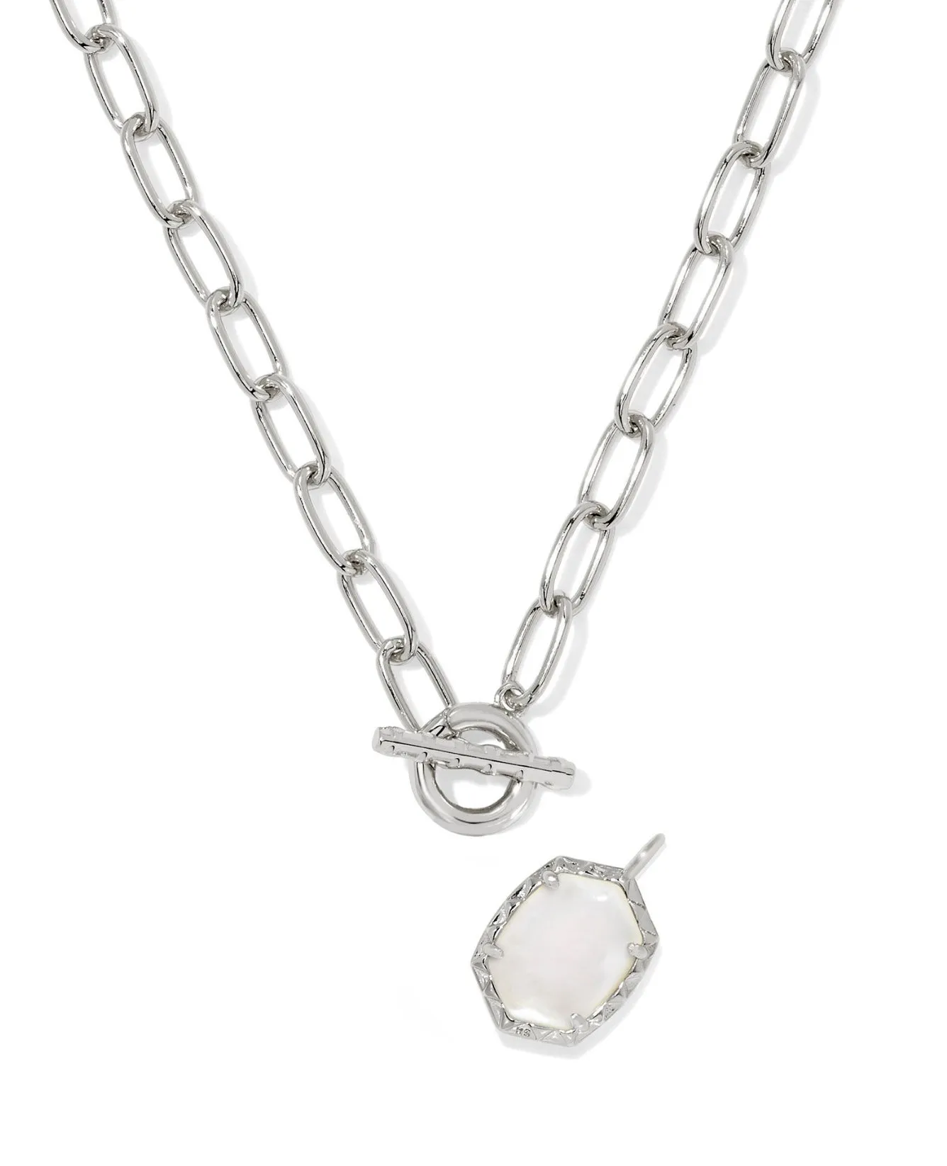 Daphne Link Chain - Silver Ivory MOP
