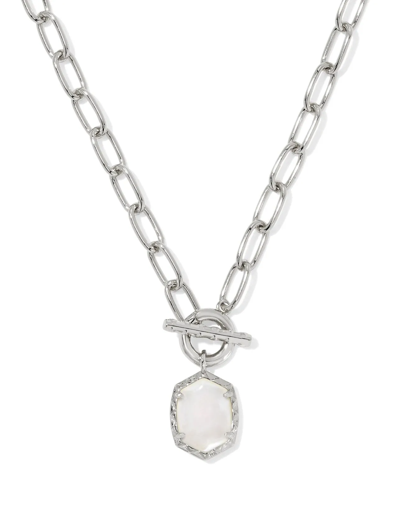 Daphne Link Chain - Silver Ivory MOP