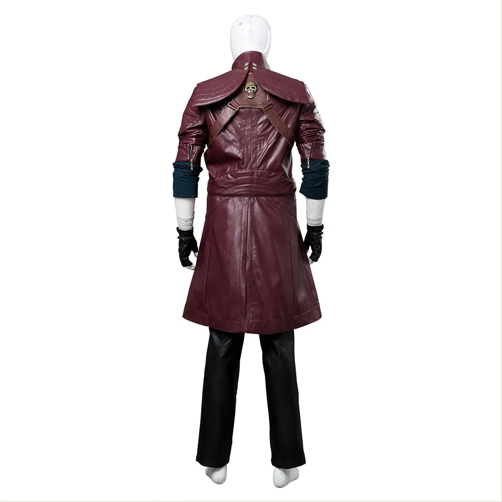 Devil May Cry V DMC5 Dante Aged Outfit Leather Cosplay Costume