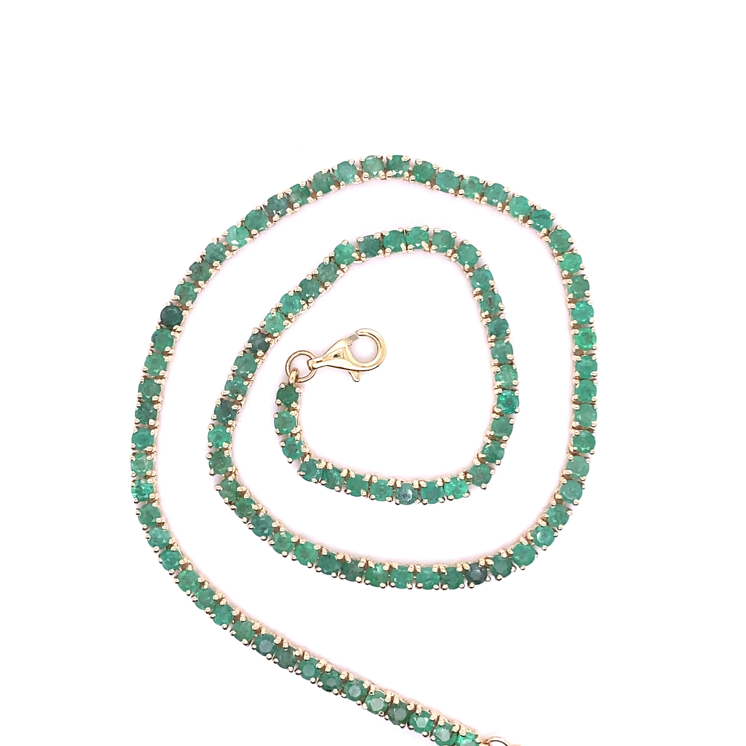 EMERALD TENNIS NECKLACE CHOKER