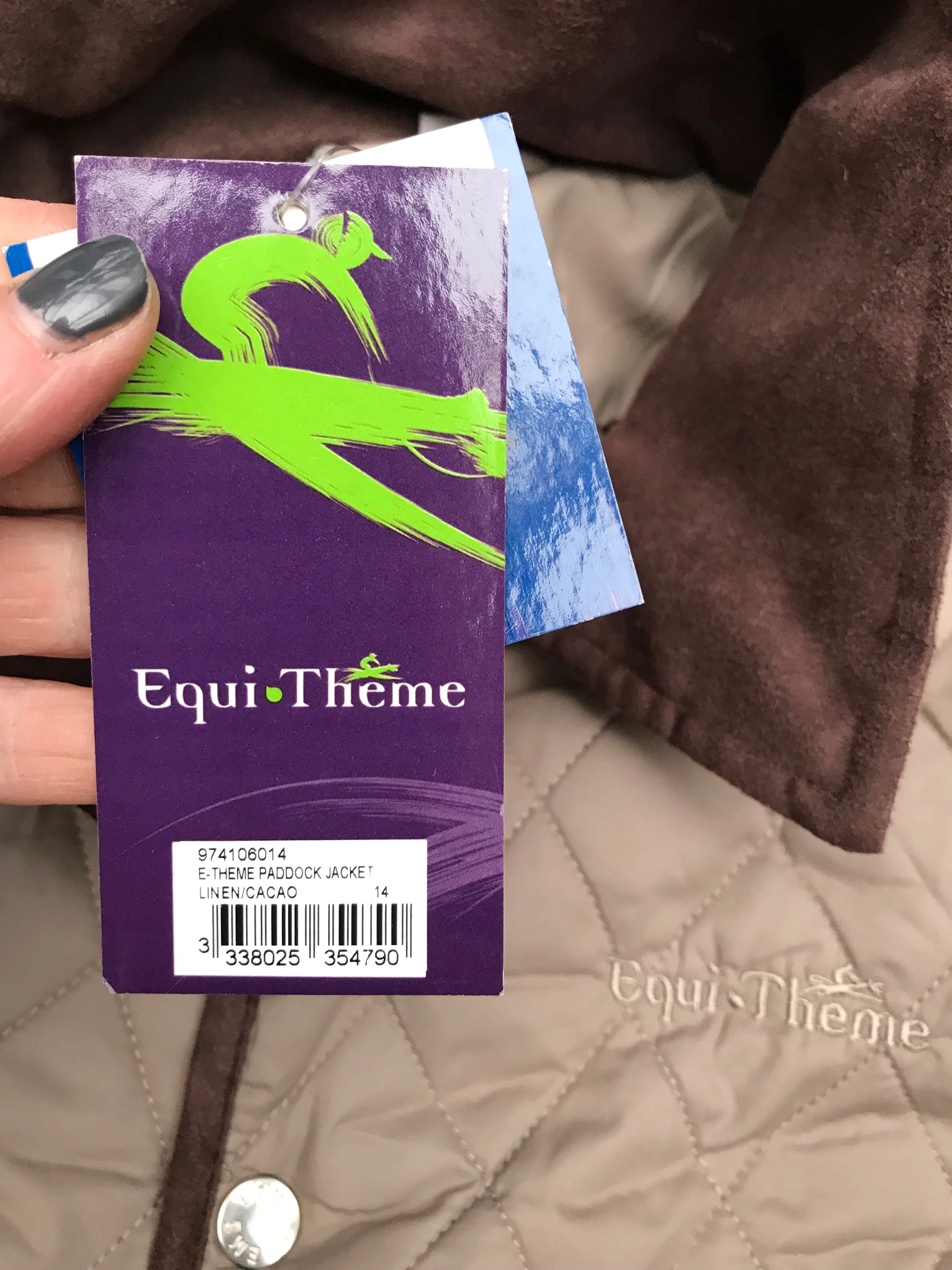 Equi-Theme quilted Jacket Size 14