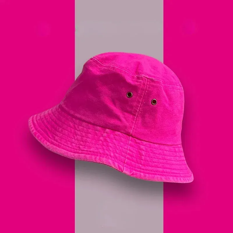 Fluorescent Bucket Summer Hat
