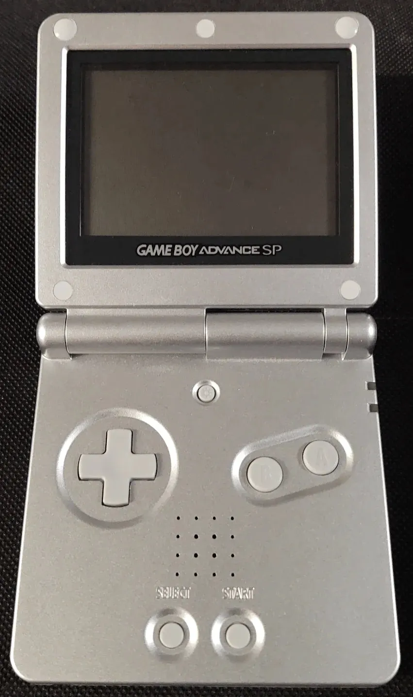Gameboy Advance SP 001 konsol (Sølv)