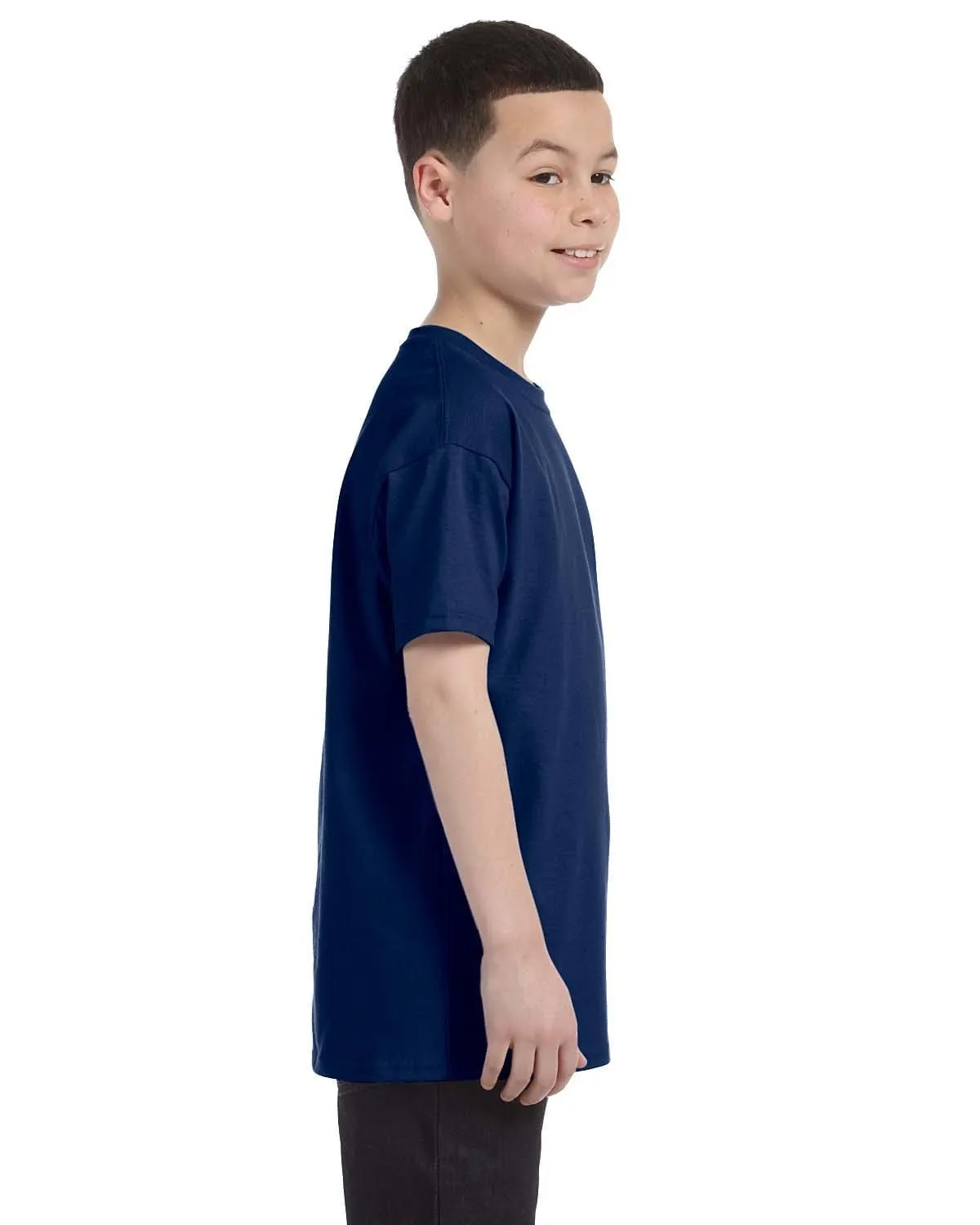 Gildan Youth Lightweight 100% Cotton T-Shirt | Navy