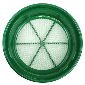 Green Plastic 13-1/4" Gold Sifting Pan Classifier 1/8 Inch Mesh Size