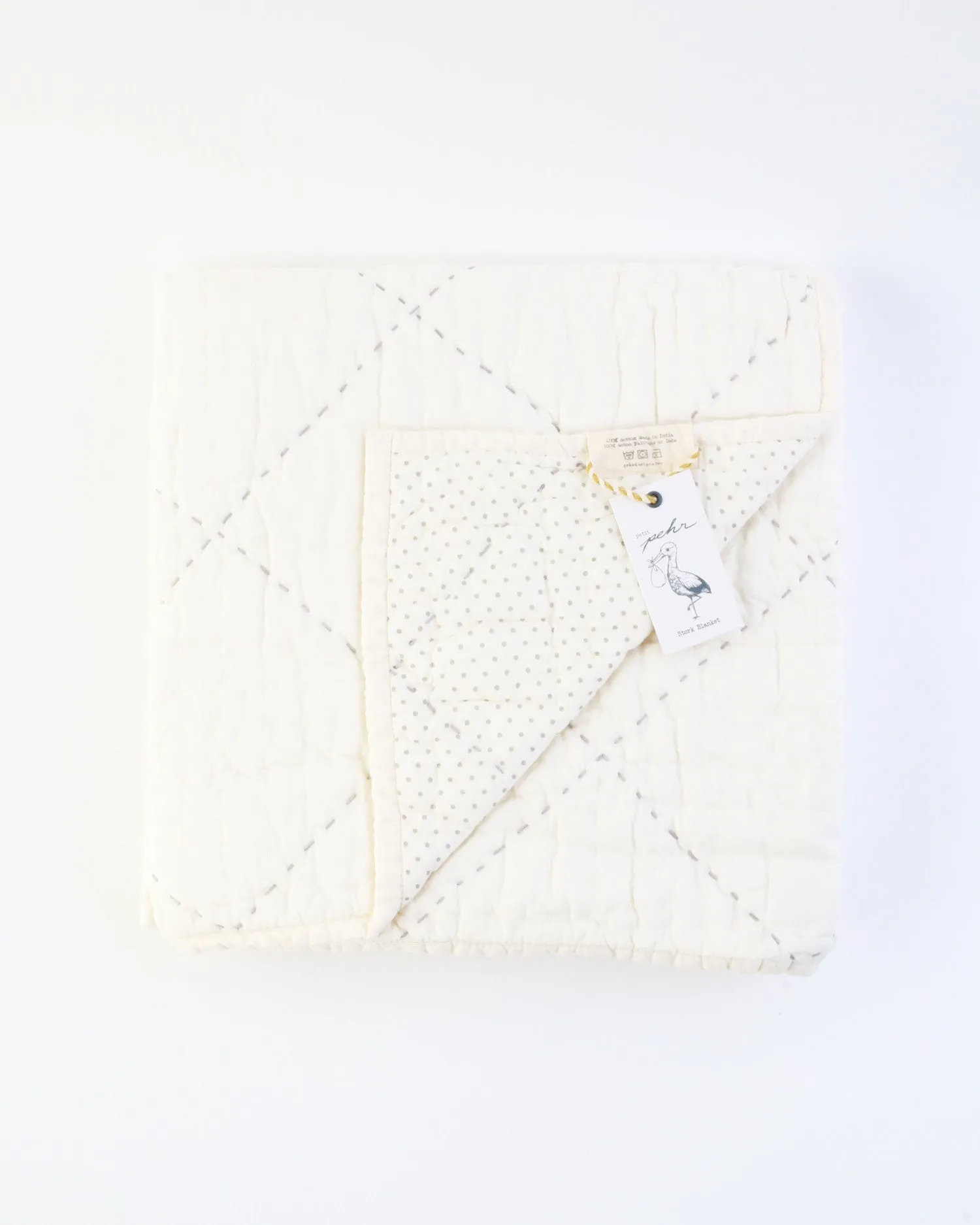 Grey Pin Dot Blanket