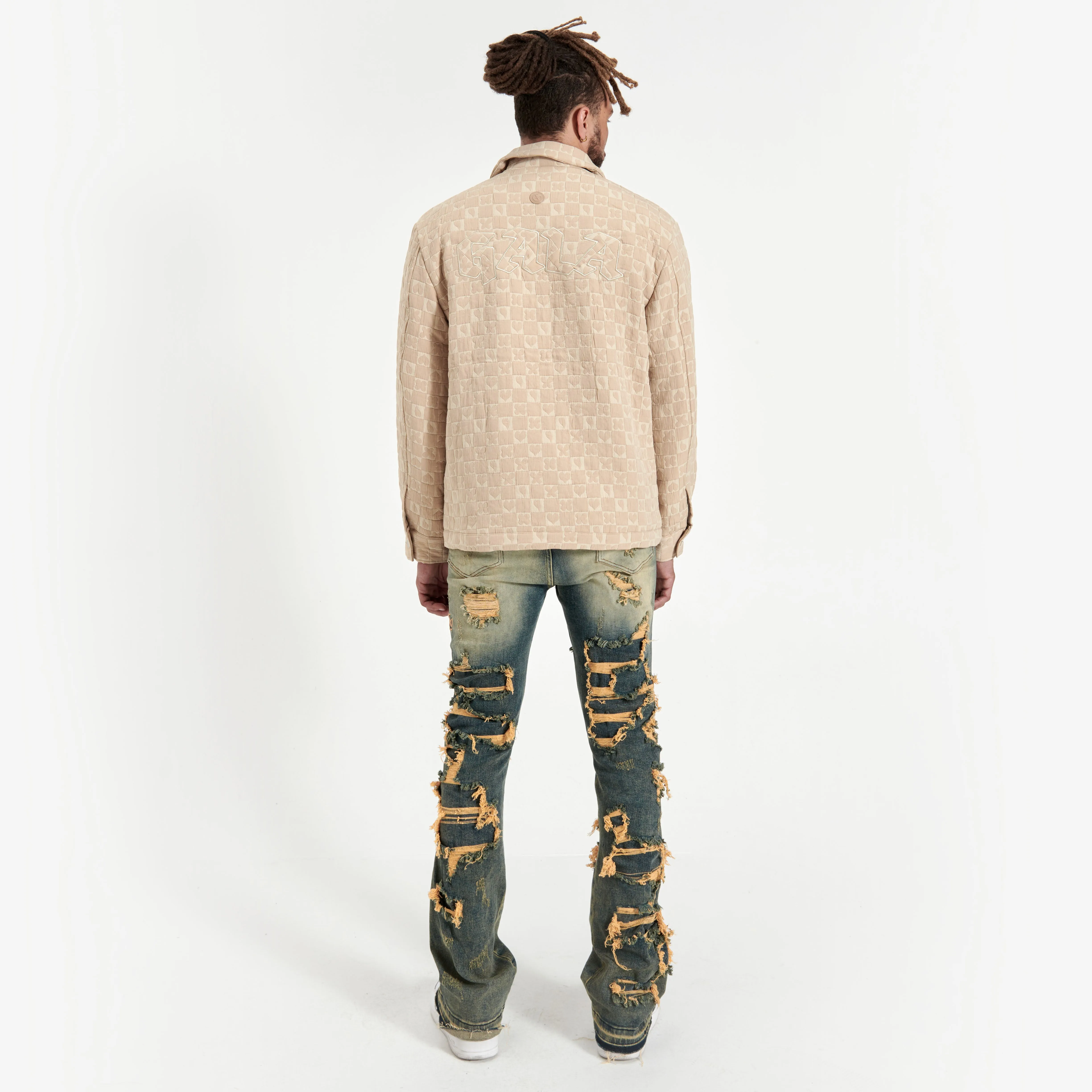 GROOVE QUILTED JACKET (SAND)