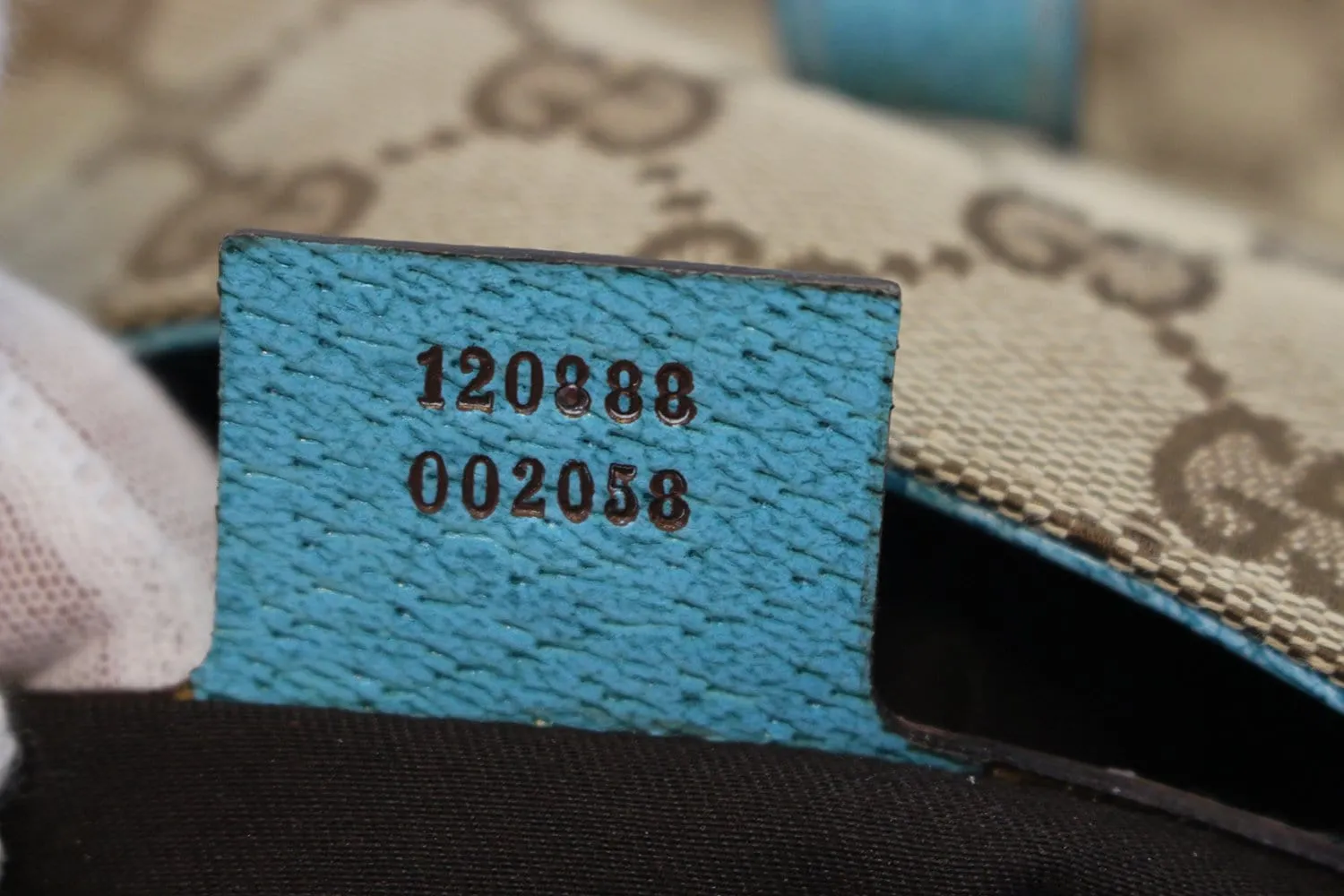 GUCCI Monogram Piston Lock Jackie Hobo Bag