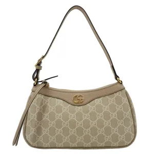 GUCCI Ophidia Small GG Supreme Canvas Hobo Bag Beige 735145