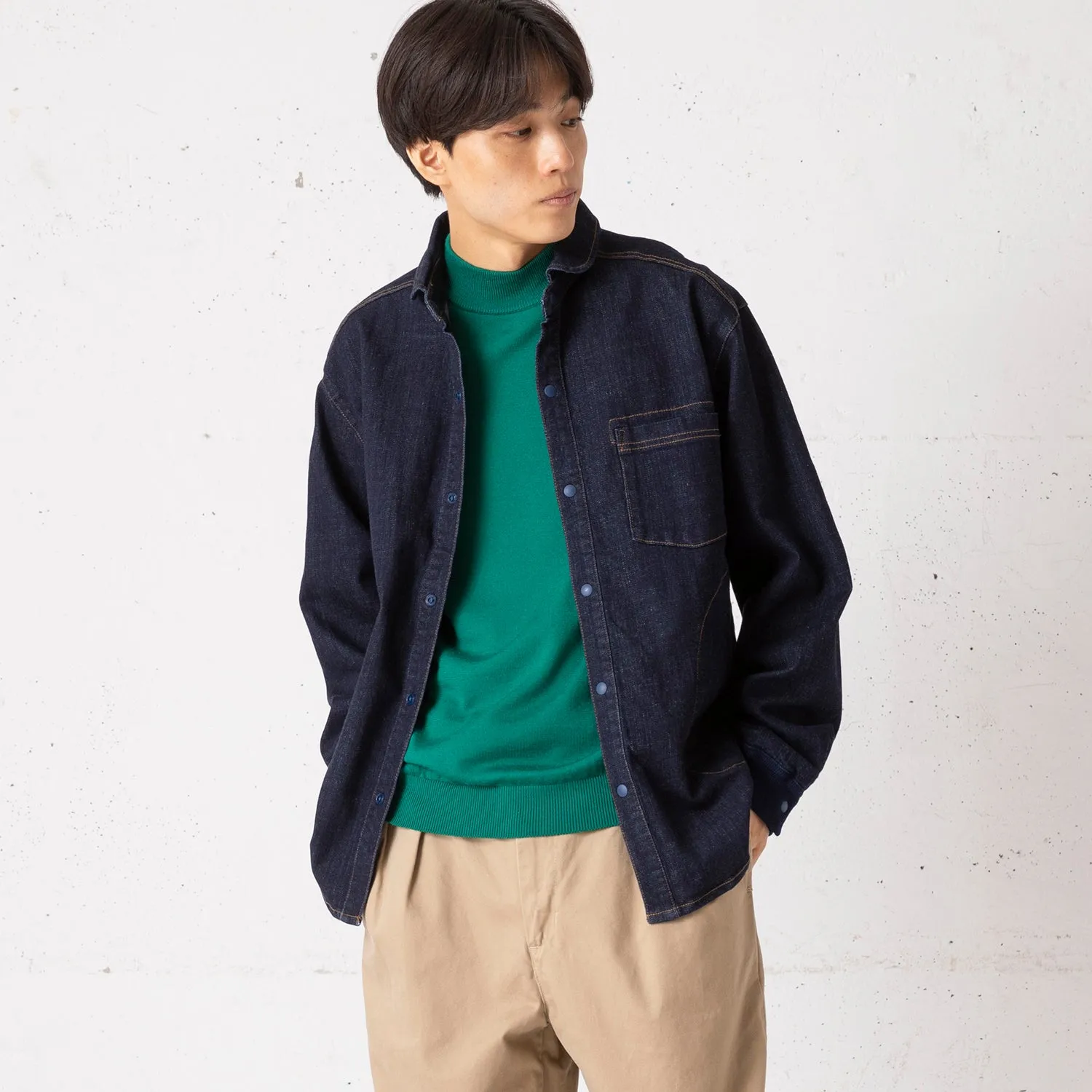 gym master | ジムマスター　10oz ストレッチデニムシャツジャケット