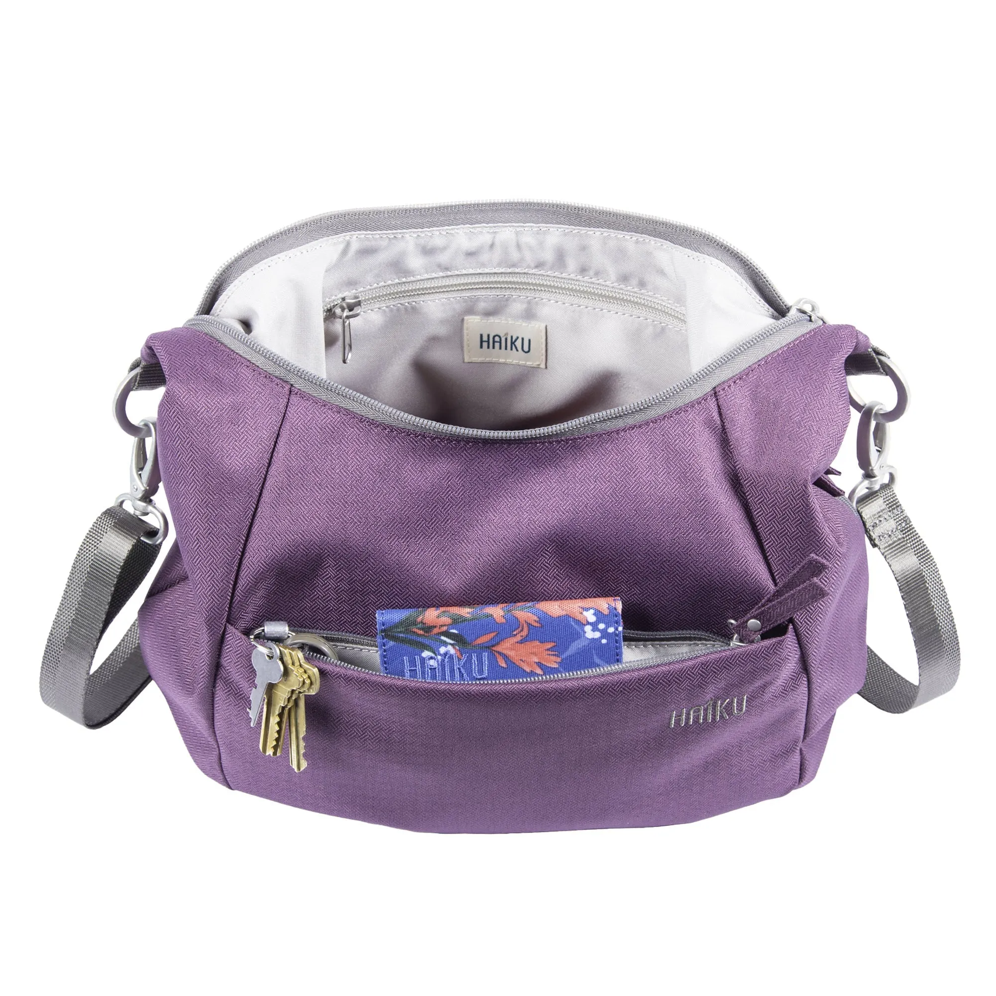 Haiku Amble Hobo Bag in River Rock Blue