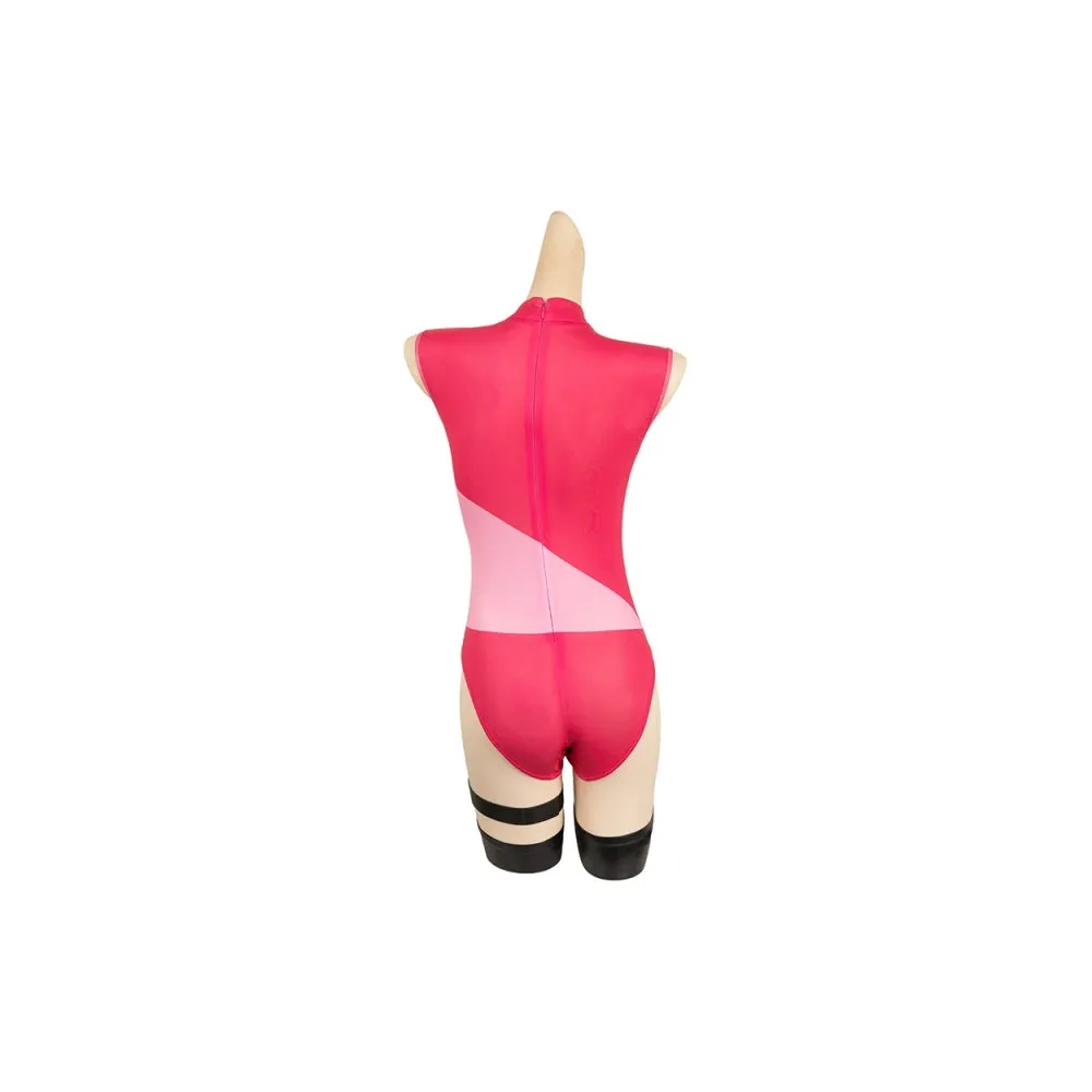 Hazbin Hotel Angel Dust Cosplay Poison Rose Tight Suit Costume Outfits Halloween Carnival Suit