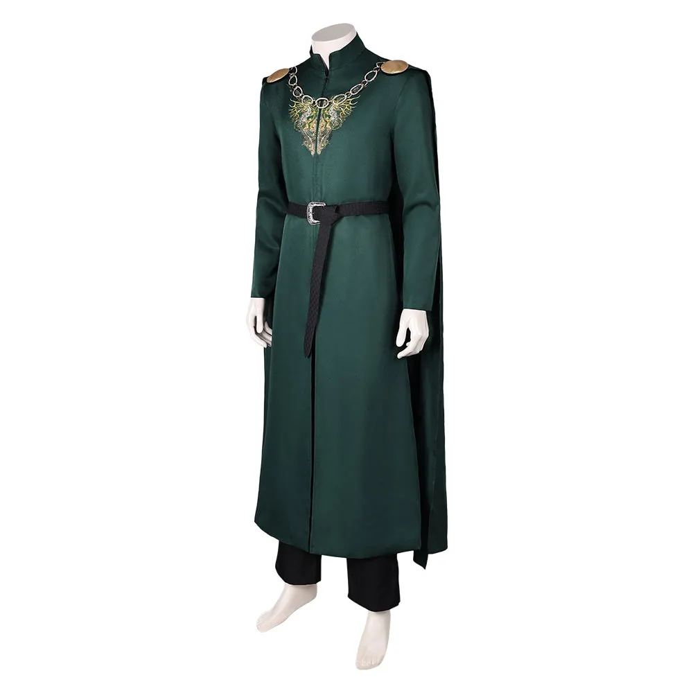 House of the Dragon King Aegon Targaryen Green Suit Cosplay Costume Outfits Halloween Carnival Suit