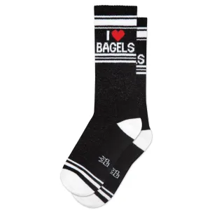 I Love Bagels Gym Crew Socks