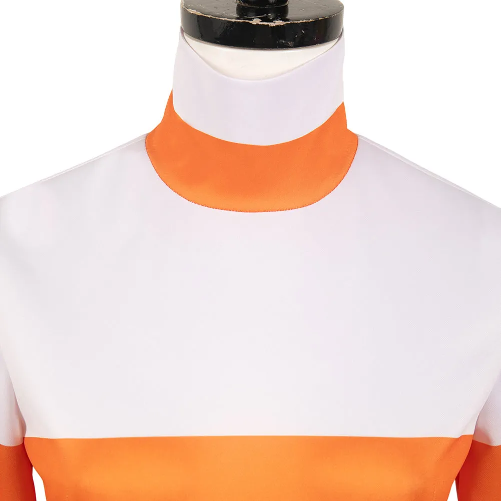 Inside Out 2 2024 Anxiety Orange Striped Suit Movie Character Cosplay Costume Outfits Halloween Carnival Suit