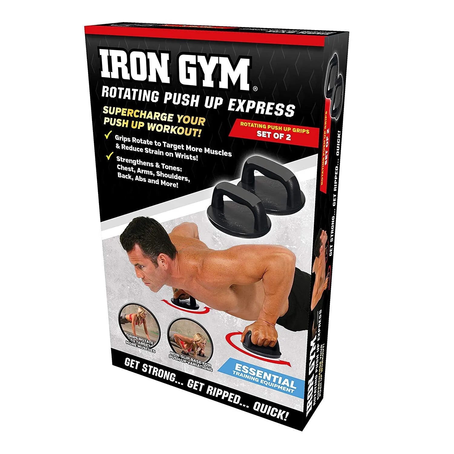 Iron Gym - Rotating Push Up Grips (Pair)
